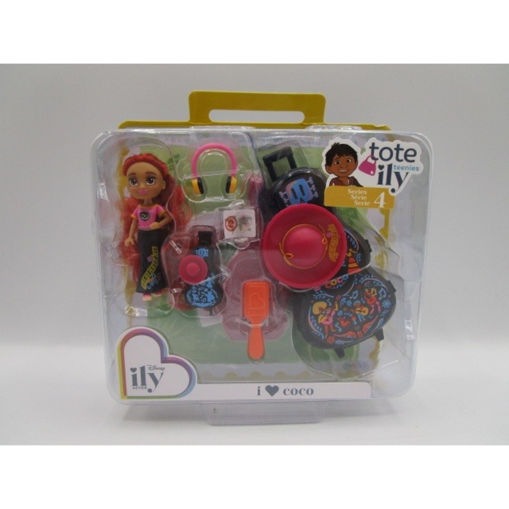 Disney ILY 4Ever Tote Teenies Series 4 I Love Coco Mini Doll Suitcase Set